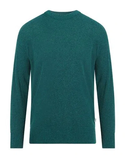 Liu •jo Man Man Sweater Deep Teal Size Xxl Cotton, Polyamide In Multi