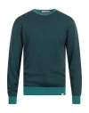 Liu •jo Man Man Sweater Emerald Green Size Xl Merino Wool, Acrylic In Green