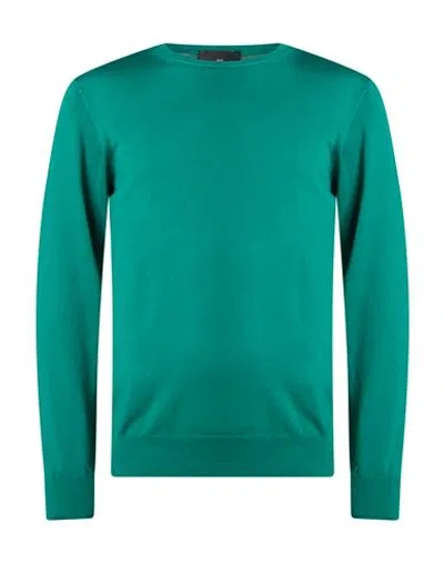 Liu •jo Man Man Sweater Emerald Green Size 3xl Cotton