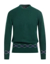 Liu •jo Man Man Sweater Emerald Green Size L Wool, Polyamide In Green