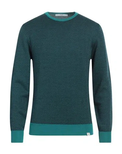 Liu •jo Man Man Sweater Emerald Green Size Xl Merino Wool, Acrylic