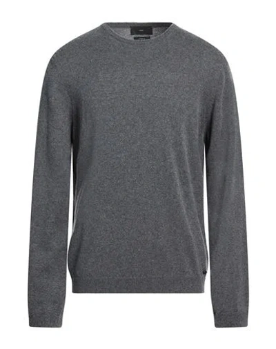 Liu •jo Man Man Sweater Gunmetal Size Xxl Cashmere, Silk In Gray