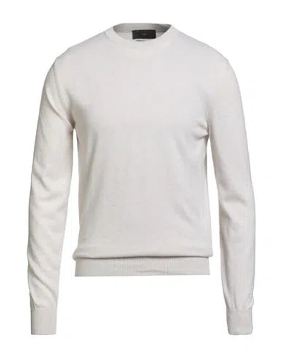 Liu •jo Man Man Sweater Ivory Size S Cotton, Cashmere In White
