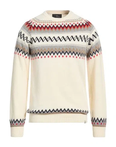 Liu •jo Man Man Sweater Ivory Size Xl Wool, Polyamide In Multi