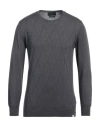 Liu •jo Man Man Sweater Lead Size 3xl Virgin Wool In Grey