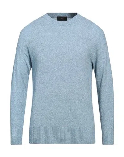 Liu •jo Man Man Sweater Light Blue Size 3xl Cotton, Polyamide