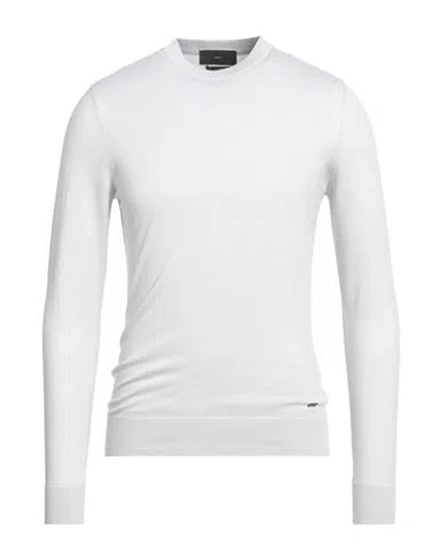 Liu •jo Man Man Sweater Light Grey Size S Cotton, Cashmere In Gray