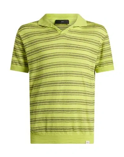 Liu •jo Man Man Sweater Lime Green Size Xl Linen, Cotton In Multi