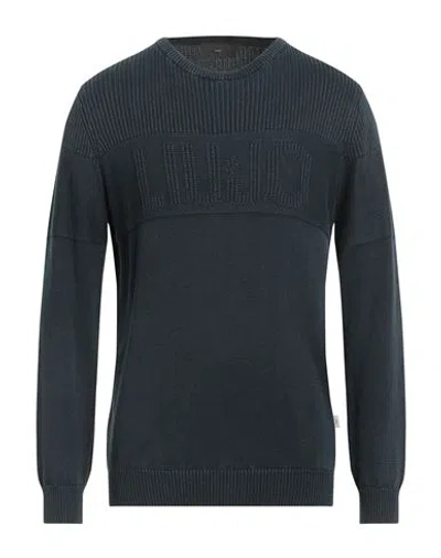 Liu •jo Man Man Sweater Midnight Blue Size 3xl Cotton