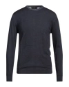Liu •jo Man Man Sweater Midnight Blue Size L Virgin Wool
