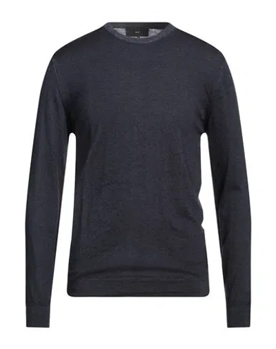 Liu •jo Man Man Sweater Midnight Blue Size L Virgin Wool