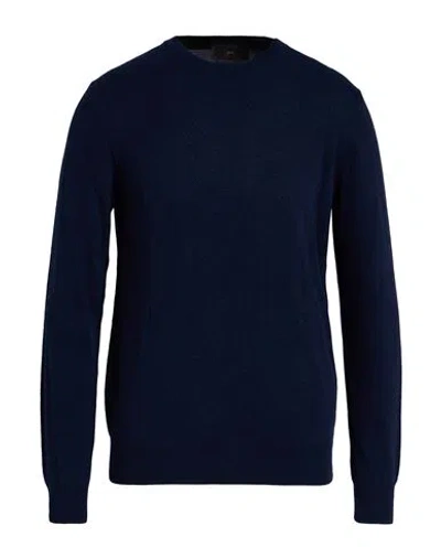 Liu •jo Man Man Sweater Midnight Blue Size L Wool, Viscose, Polyamide, Cashmere