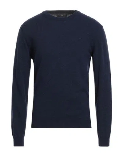 Liu •jo Man Man Sweater Midnight Blue Size M Viscose, Polyamide, Wool, Cashmere In Blue