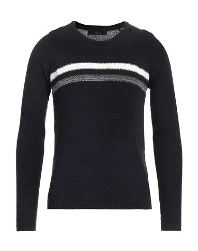 Liu •jo Man Man Sweater Midnight Blue Size S Cotton, Acrylic In Blue