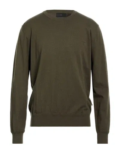 Liu •jo Man Man Sweater Military Green Size 3xl Cotton, Polyester, Wool