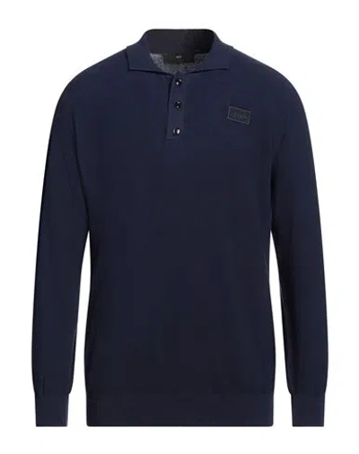 Liu •jo Man Man Sweater Navy Blue Size Xxl Cotton
