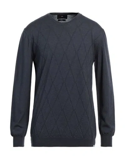 Liu •jo Man Man Sweater Navy Size 3xl Virgin Wool In Navy Blue