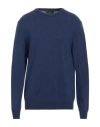 Liu •jo Man Man Sweater Navy Size Xl Wool, Viscose, Polyamide, Cashmere In Navy Blue