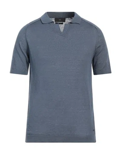 Liu •jo Man Man Sweater Navy Size Xl Linen, Cotton