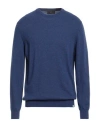 Liu •jo Man Man Sweater Navy Size L Wool, Viscose, Polyamide, Cashmere In Blue