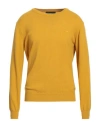 Liu •jo Man Man Sweater Marigold Size L Cotton, Wool, Cashmere In Yellow