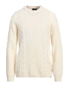 Liu •jo Man Man Sweater Off White Size L Wool, Polyamide
