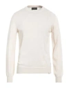 Liu •jo Man Man Sweater Off White Size Xxxl Merino Wool, Acrylic