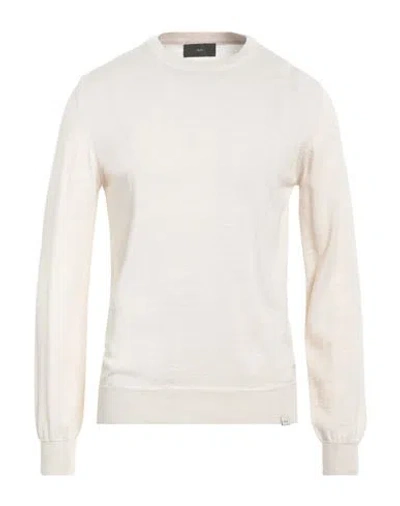 Liu •jo Man Man Sweater Off White Size Xxxl Merino Wool, Acrylic