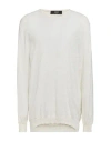 Liu •jo Man Man Sweater Off White Size Xxl Cotton, Linen