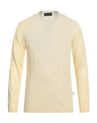Liu •jo Man Man Sweater Pastel Yellow Size Xxl Linen, Cotton In Neutral