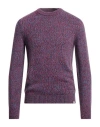 Liu •jo Man Man Sweater Purple Size Xl Polyamide, Viscose, Wool, Cashmere In Purple