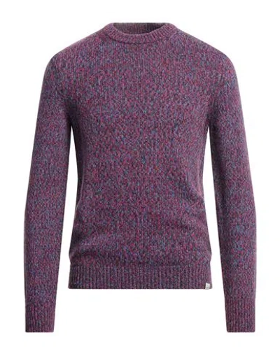 Liu •jo Man Man Sweater Purple Size Xl Polyamide, Viscose, Wool, Cashmere