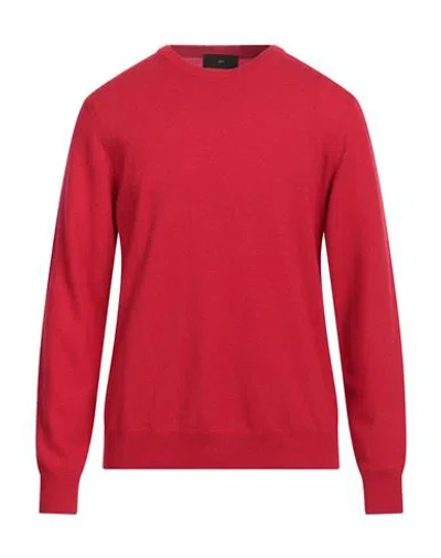 Liu •jo Man Man Sweater Red Size Xl Wool, Viscose, Polyamide, Cashmere In Red