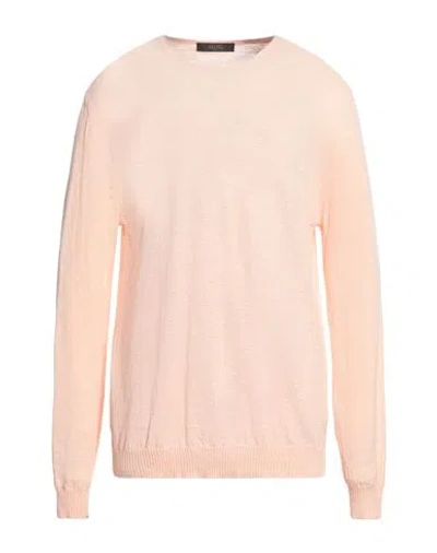 Liu •jo Man Man Sweater Salmon Pink Size Xl Cotton, Linen