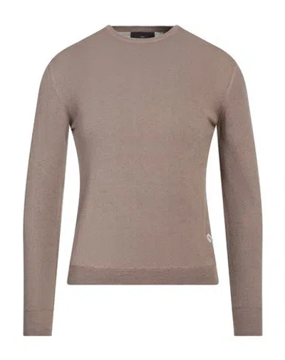 Liu •jo Man Man Sweater Sand Size Xl Virgin Wool In Beige