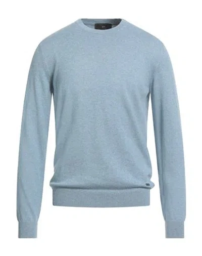 Liu •jo Man Man Sweater Sky Blue Size L Cotton, Cashmere