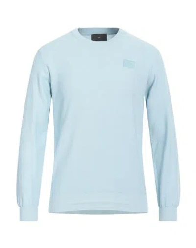 Liu •jo Man Man Sweater Sky Blue Size M Cotton In Blue