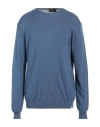 Liu •jo Man Man Sweater Slate Blue Size Xxl Cotton In Blue