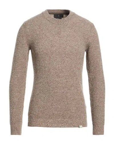 Liu •jo Man Man Sweater Taupe Size 3xl Wool, Polyamide In Brown