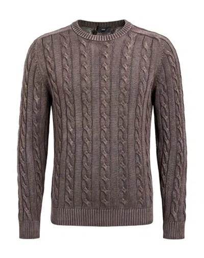 Liu •jo Man Man Sweater Taupe Size L Cotton In Gray
