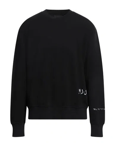 Liu •jo Man Man Sweatshirt Black Size L Cotton, Elastane