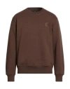 Liu •jo Man Man Sweatshirt Brown Size Xxl Cotton, Polyester In Brown