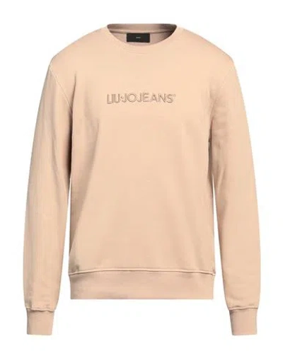 Liu •jo Man Man Sweatshirt Camel Size L Cotton, Elastane In Beige