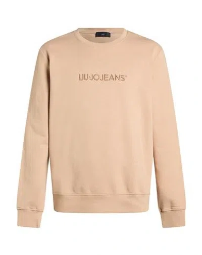 Liu •jo Man Man Sweatshirt Camel Size L Cotton, Elastane In Sand