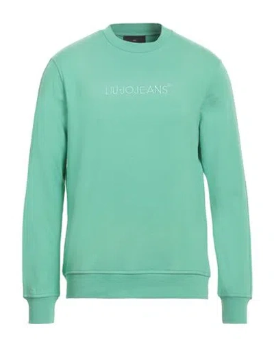 Liu •jo Man Man Sweatshirt Green Size 3xl Cotton, Elastane