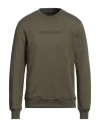 Liu •jo Man Man Sweatshirt Military Green Size Xxl Cotton, Elastane In Green