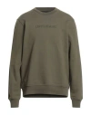 Liu •jo Man Man Sweatshirt Military Green Size Xl Cotton, Elastane In Green