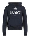 Liu •jo Man Man Sweatshirt Navy Size S Cotton In Blue
