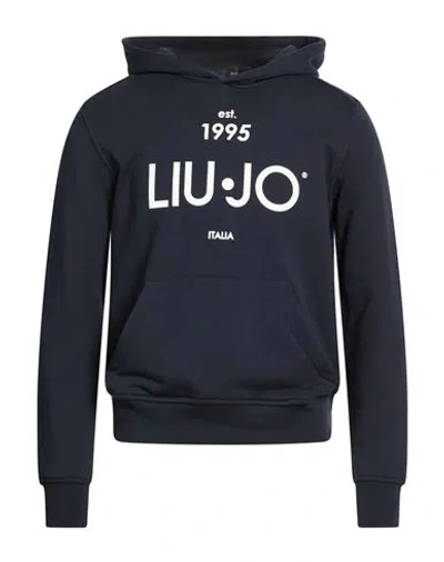 Liu •jo Man Man Sweatshirt Navy Size S Cotton In Blue