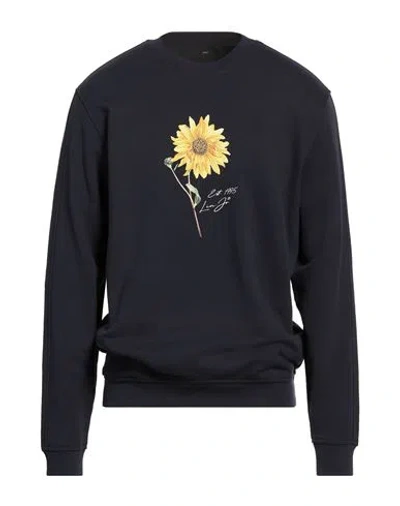 Liu •jo Man Man Sweatshirt Navy Size Xxl Cotton In Black